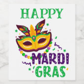 Weinetikett Mardi Gras (Einzelnes Label)
