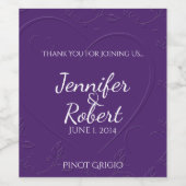 Weinetikett mit lila Tone (Einzelnes Label)