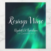 Weinetikett Northern Lights (Einzelnes Label)