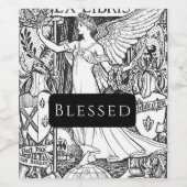 Weinetikett personalisieren Vintagen Engel gesegne (Einzelnes Label)