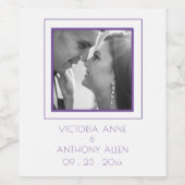 Weinetikett personalisiertes Foto (Einzelnes Label)