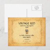 Weinetikett Postkarte! Postkarte (Vorne/Hinten)