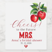 Weinetikett Roter Apfelwein (Einzelnes Label)