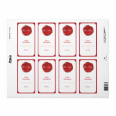 Weinetikett Rotes Siegel (Vorne)