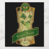 Weinetikett-Set - Ihr Text Weinetikett (Einzelnes Label)