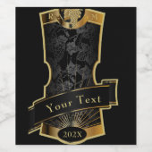 Weinetikett-Set - Ihr Text Weinetikett (Einzelnes Label)