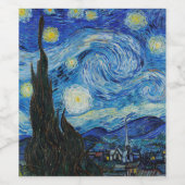 WEINETIKETT : VAN GOGH : STARRY NIGHT (Einzelnes Label)