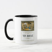 Weinetikett Vin Rouge - Europa Tasse (Links)