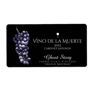 Weinetikett vino de la muerte
