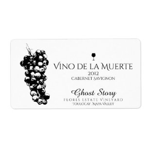 Weinetikett vino de la muerte