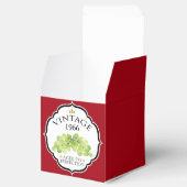 Weinetikett Vintages Geburtsjahr Geschenkschachtel (Geöffnet)