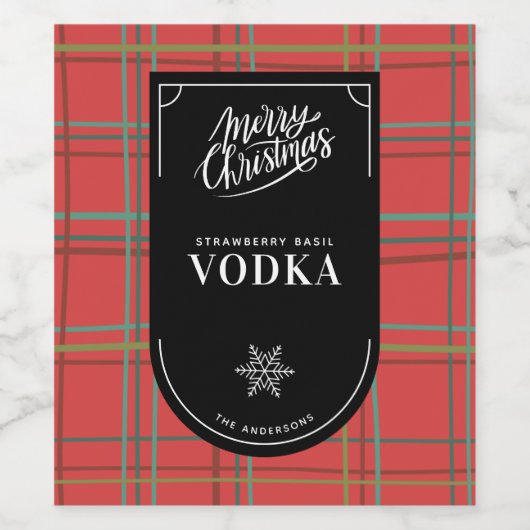 Weinetikett Vodka (Einzelnes Label)