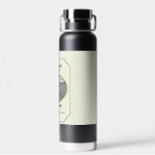 Weinetikett Wasserflasche Trinkflasche (Rückseite)