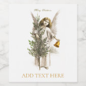 WEINETIKETT: WEINCHRISTMAS ANGEL WEINETIKETT (Einzelnes Label)