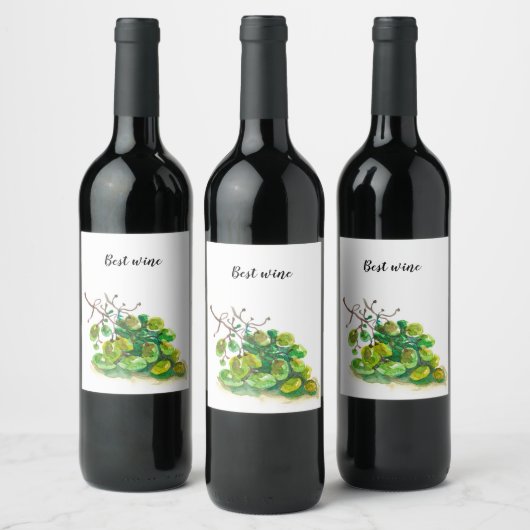 Weinetikett. Weinetikett (Flaschen)