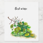 Weinetikett. Weinetikett (Einzelnes Label)