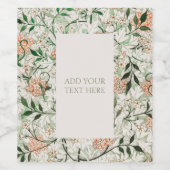 WEINETIKETT: WILLIAM MORRIS: JASMINE WEINETIKETT (Einzelnes Label)