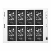 Weinetikett Zeit zum Trinken Champagner (Vorne)