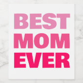 Weinetiketten am Muttertag Weinetikett (Einzelnes Label)