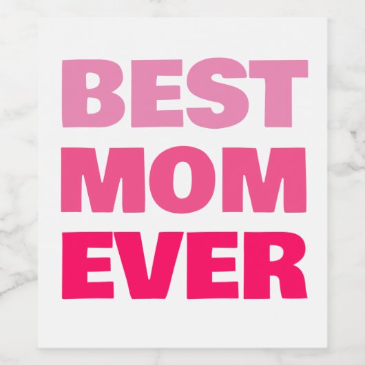 Weinetiketten am Muttertag Weinetikett (Einzelnes Label)