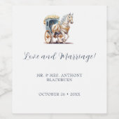 Weinetiketten für Liebe und Ehe Weinetikett (Einzelnes Label)