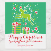 Weinetiketten für Rentiere Weinetikett (Einzelnes Label)