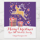 Weinetiketten für Rentiere Weinetikett (Einzelnes Label)