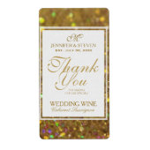 Weinetiketten Imitate Gold Glitzer (Vorne)