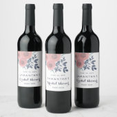 Weinetiketten mit roten Brautpartys Weinetikett (Flaschen)