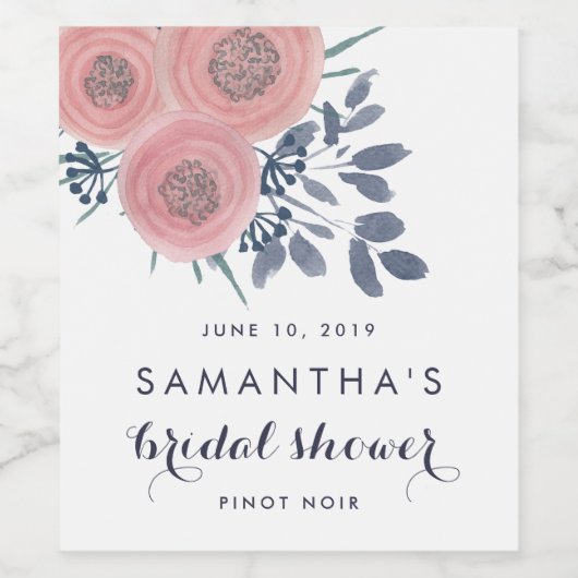 Weinetiketten mit roten Brautpartys Weinetikett (Einzelnes Label)