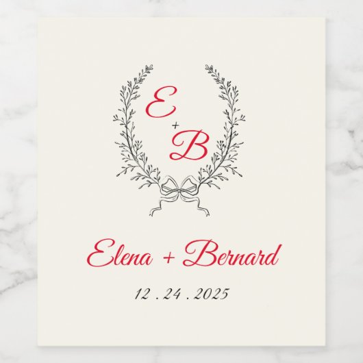 Weinetiketten personalisiert weinetikett (Einzelnes Label)