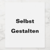 Weinetiketten Selbst Gestalten - Weinetikett (Einzelnes Label)