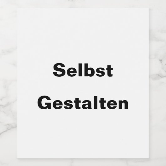 Weinetiketten Selbst Gestalten - Weinetikett (Einzelnes Label)
