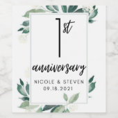 Weinetiketten zum Jubiläum Weinetikett (Einzelnes Label)