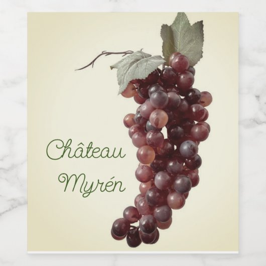 Weinetikettschloss Ihr Name Weinetikett (Einzelnes Label)