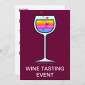 WEINEVENT - PARTY EINLADUNGEN (Vorne/Hinten)