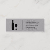 Weinexperte Mini Visitenkarte (Rückseite)