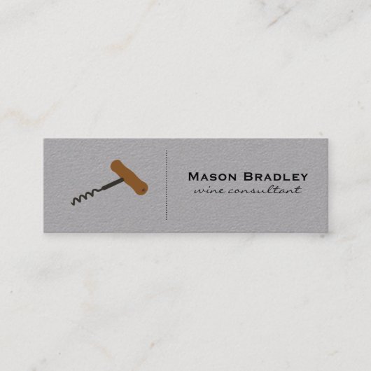 Weinexperte Mini Visitenkarte (Vorderseite)