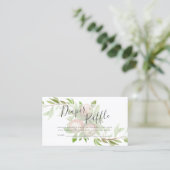 Weinfarbäpfel-Gewinnkarte Visitenkarte (Stehend Vorderseite)