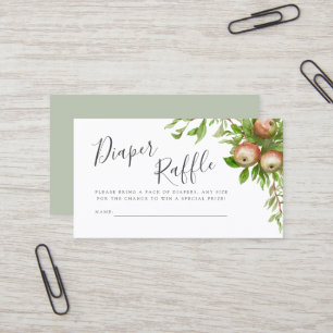 Weinfarbäpfel-Gewinnkarte Visitenkarte