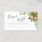 Weinfarbäpfel-Gewinnkarte Visitenkarte (Vorderseite)