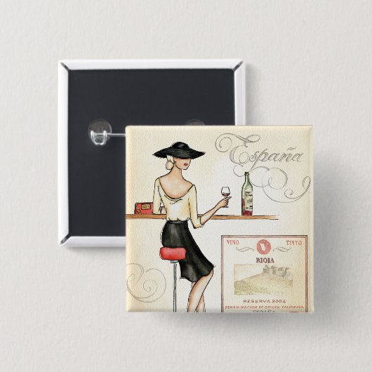 WeinFashionista Button (Vorne & Hinten)