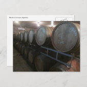 Weinfässer Postkarte (Vorne/Hinten)