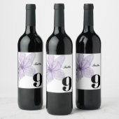 Weinfelf für Hochzeiten Tischnummer Weinetikett (Flaschen)