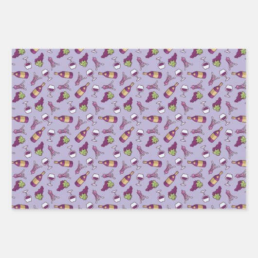 Weinfeuerpapier Geschenkpapier Set (Vorderseite 3)