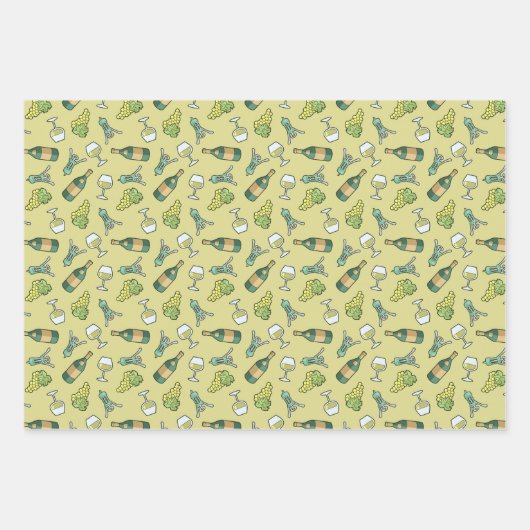 Weinfeuerpapier Geschenkpapier Set (Vorderseite)