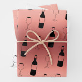 Weinfeuerpapier - Rose Gold Geschenkpapier Set (Beispiel)