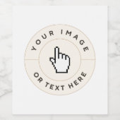 Weinflasche - Benutzerdefiniert (Bild/Text hinzufü Weinetikett (Einzelnes Label)