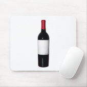 Weinflasche (Blank Label) Mousepad (Mit Mouse)