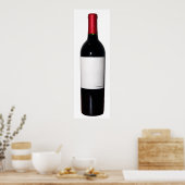 Weinflasche (Blank Label) Poster (Küche)